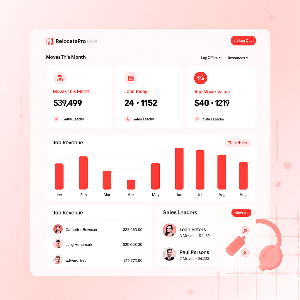 RelocatePro dashboard illustration